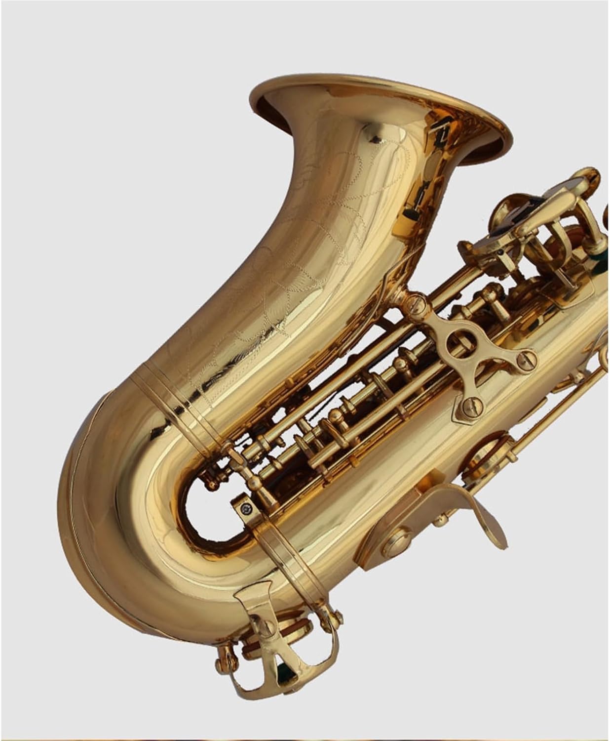 B Flat Bent Pipe Tenor Saxophone Gold Adult Bent Pipe Small Saxophone Wind Instrument