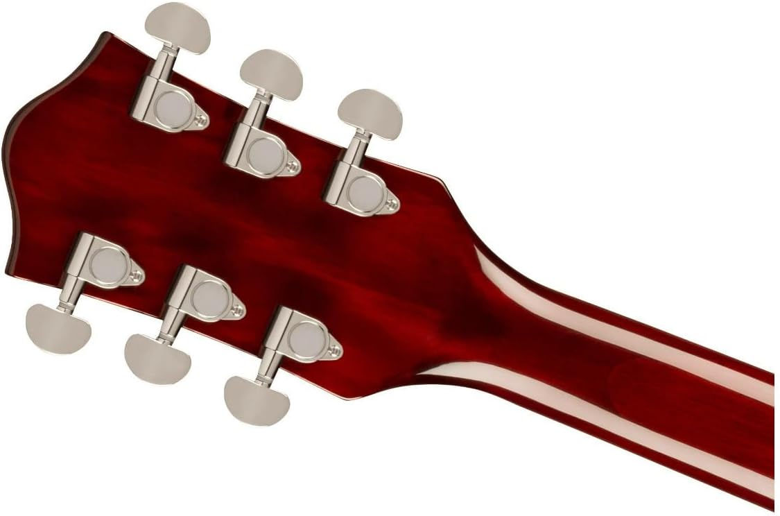 Gretsch G2622T Streamliner Center Block Double-Cut Electric Guitar (Steel Olive) with Broad Tron Pickups - Hollow Body Design Bundle with Plywood Construction Case (2 Items)