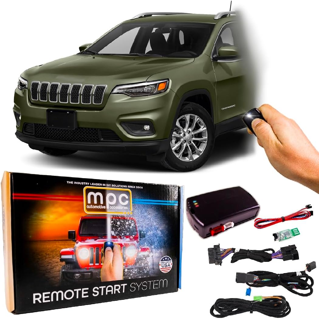 MPC Remote Start Kit Compatible with Jeep Cherokee 2019-2022 || Push to Start || Gas || Uses Factory Fob || Premier USA Tech Support