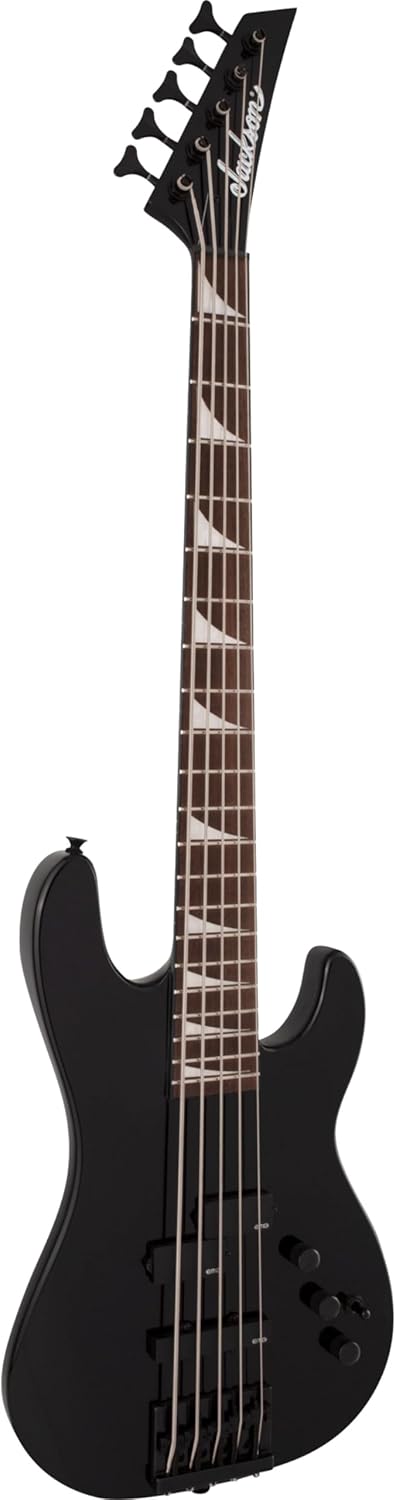 Jackson X Series Signature David Ellefson 5-String 30th Anniversary Concert Bass CBX V, Gloss Black, Laurel Fingerboard