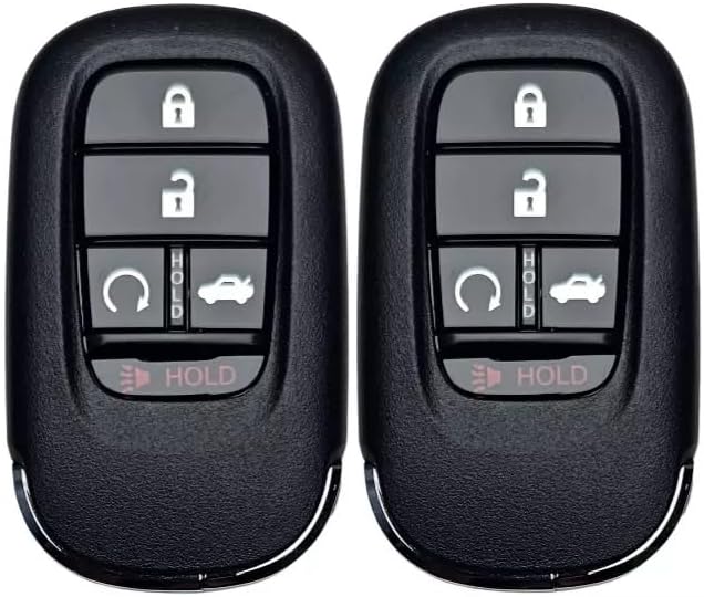 Set of Two 5 Button Remote Keyless Entry Smart Key Replacement for Honda Civic, Accord 2022 - 2024 FCC ID: KR5TP-4 IC: 7812D-TP-4 Part Number: A3C0161660000, 72147-T20-A11