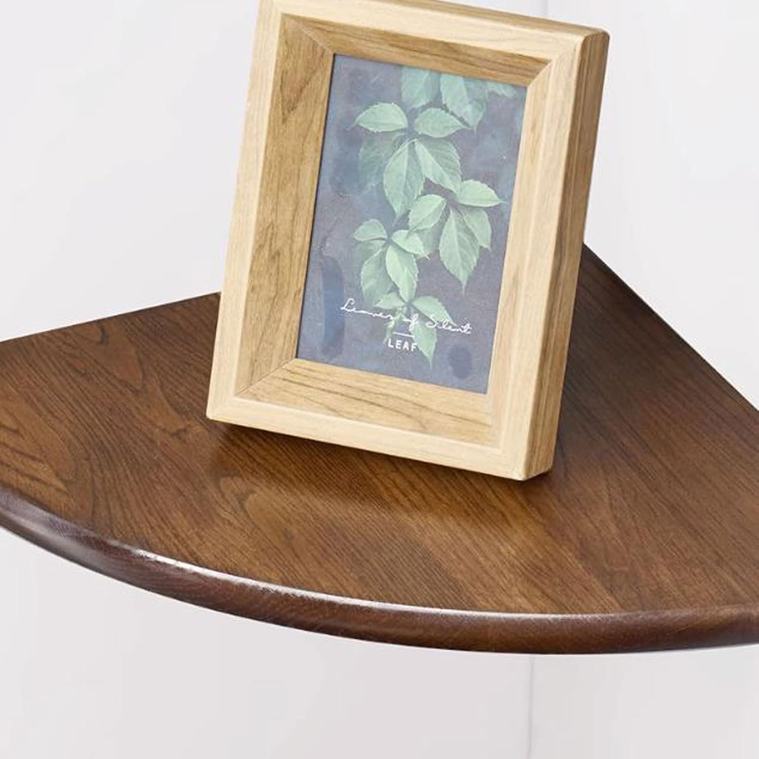 Wall Shelves Set of 3 Corner Solid Oak Floating Corner Shelf Wall Mount, Wall Display Rack, Easy to Install(Nature-3pcs Set)