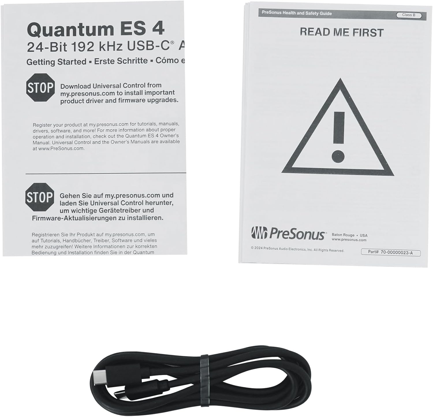 Audiosavings Bundle: (1) Presonus Quantum ES4 USB-C Audio Recording Interface Bundle with (1) Skylight Condenser Recording Microphone+Shockmount,(1) RPAK Backpack Bag (3 Items)