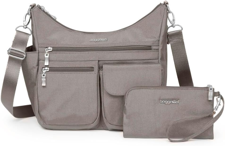 Baggallini Modern Everywhere Crossbody Bag for Women 11x9x4.5 Rfid Hobo Bag