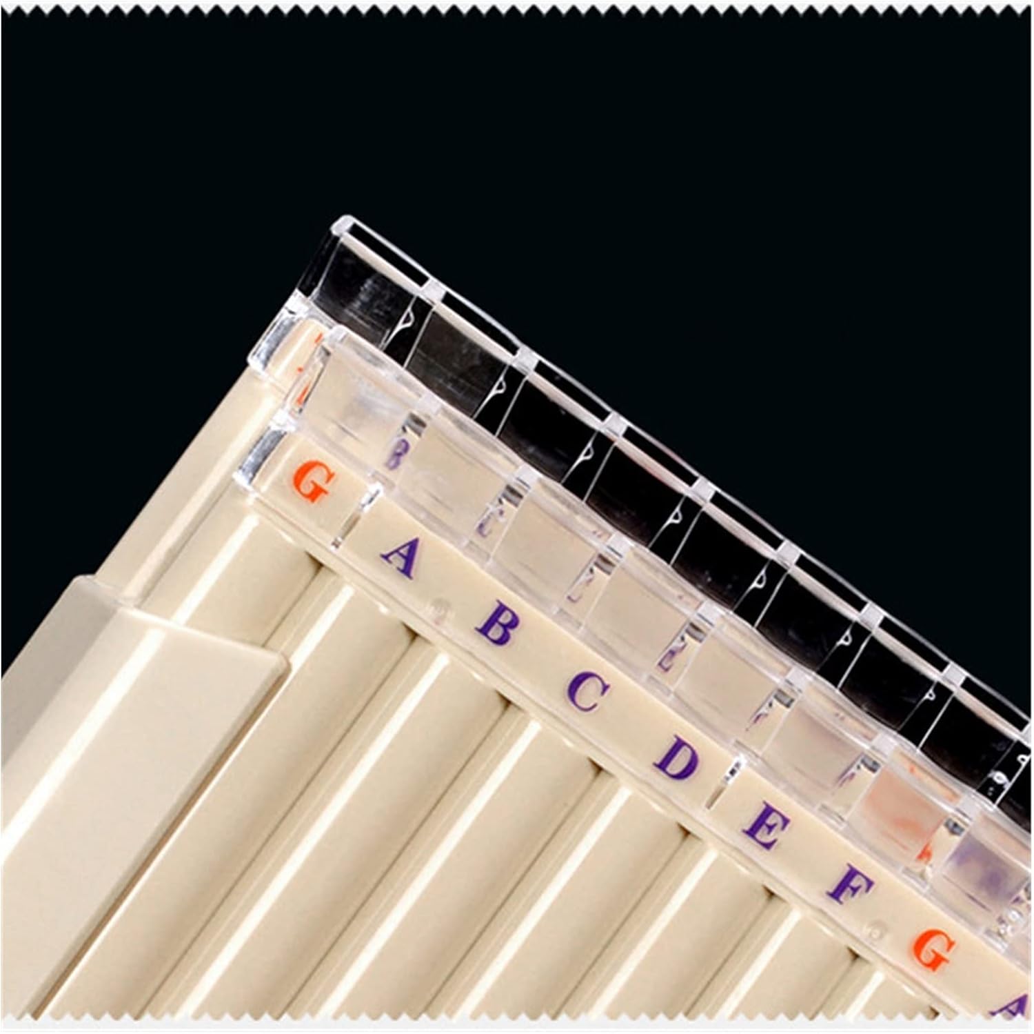 Double Row 36 Pipes Pan Flute Pan Pipe C Key ABS Plastic Traditional Woodwind Musical Instrument (Color : 3)