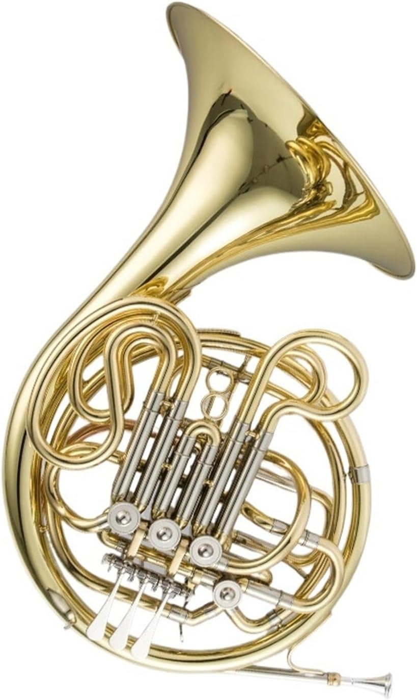 Professional instrument 4 key double row French horn instrument F tone