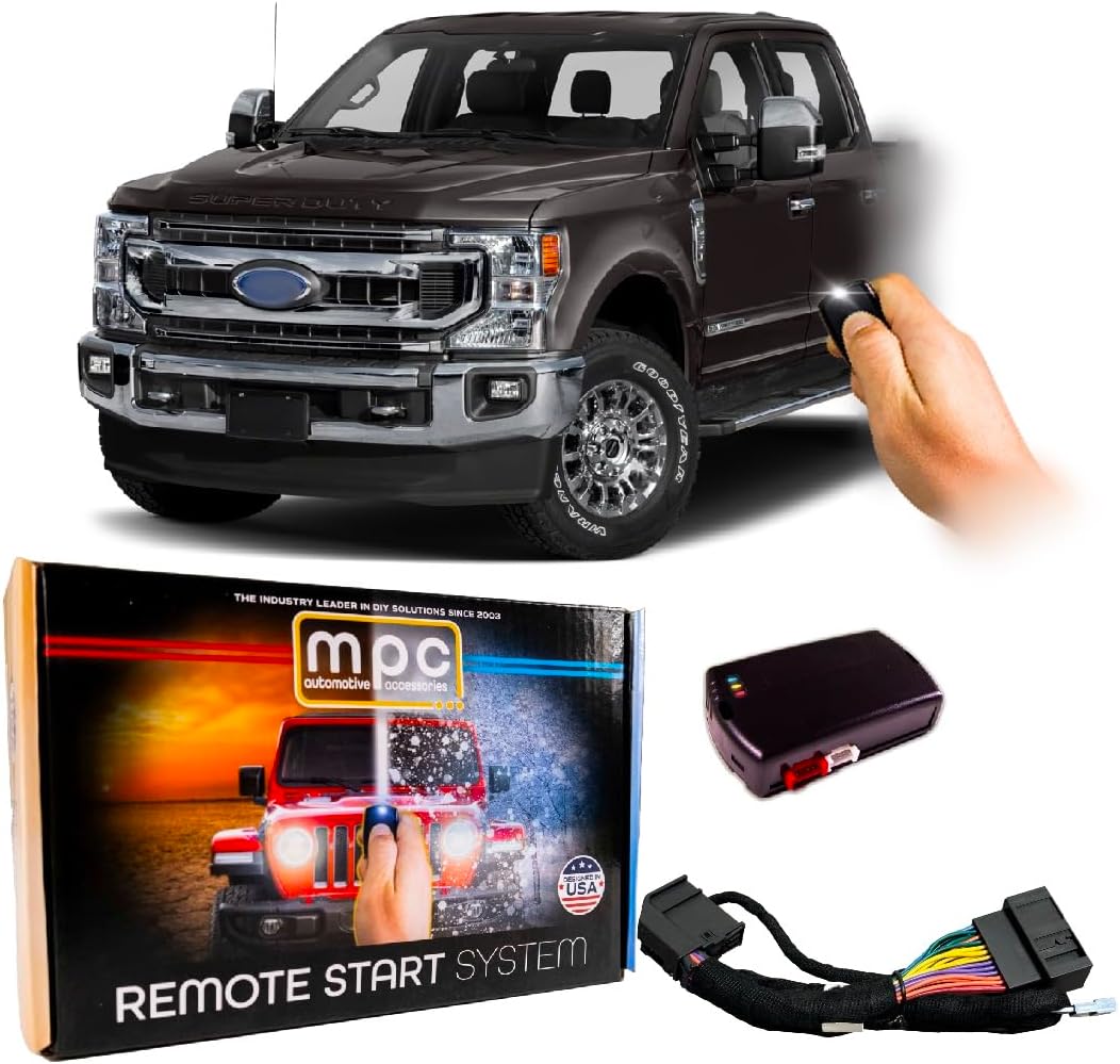 MPC Remote Start Kit Compatible with Ford F-250/350/450/550 (2022) || Plug and Play || Lock-Unlock-Lock to Start || No Horn Honk || USA Tech Support