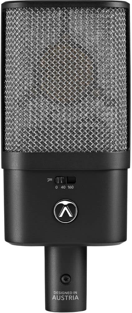 Austrian Audio OC16 Large-Diaphragm Cardioid Condenser Microphone Bundle Hi-X15 Professional Closed-Back Over-Ear Headphones