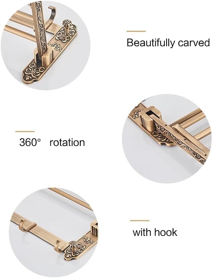 Bathroom Shelf, Towel Rack with Towel Bar and 7 Hooks, 19.6