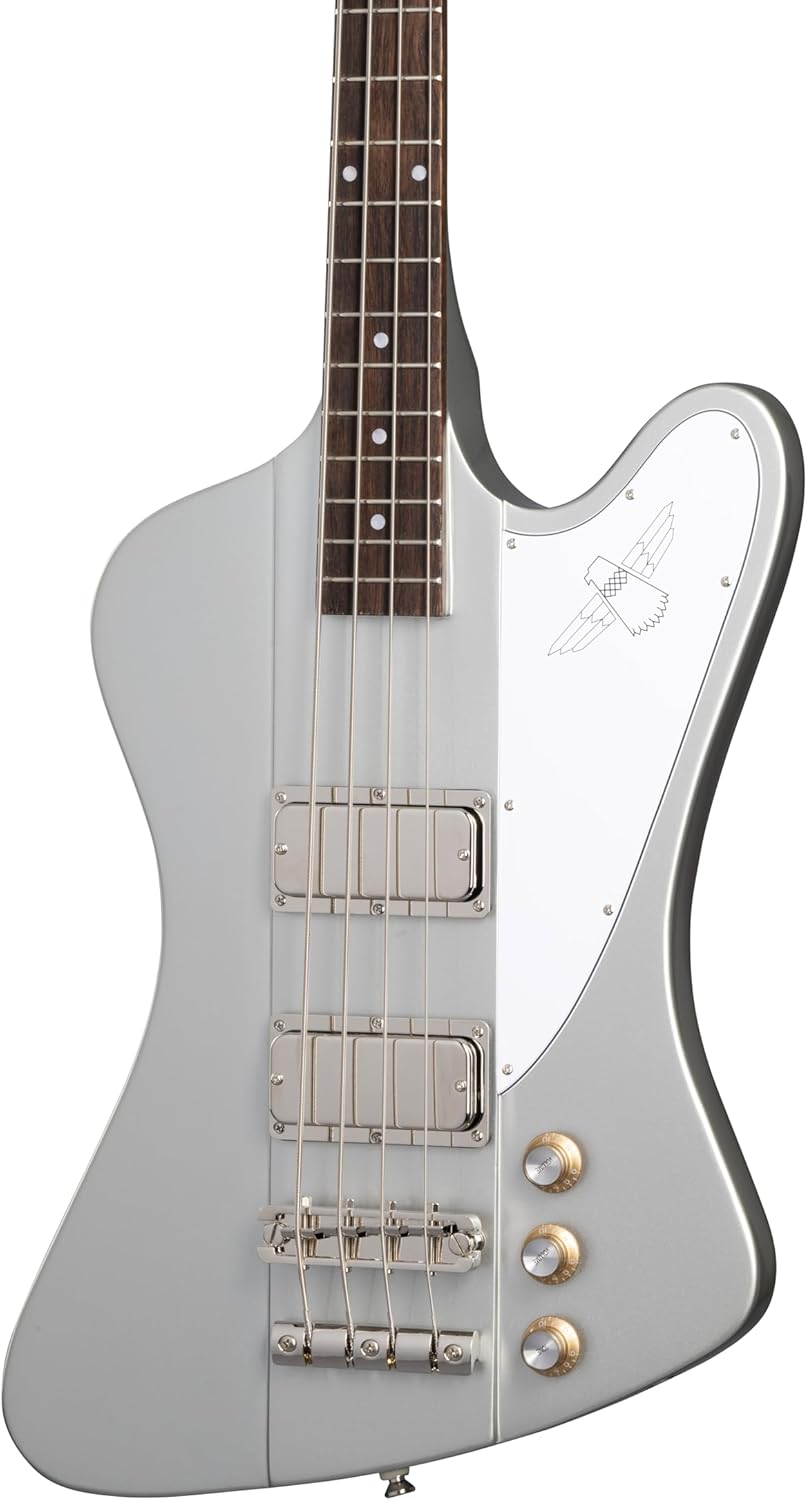 Epiphone Thunderbird 64 Bass, Silver Mist with Bag
