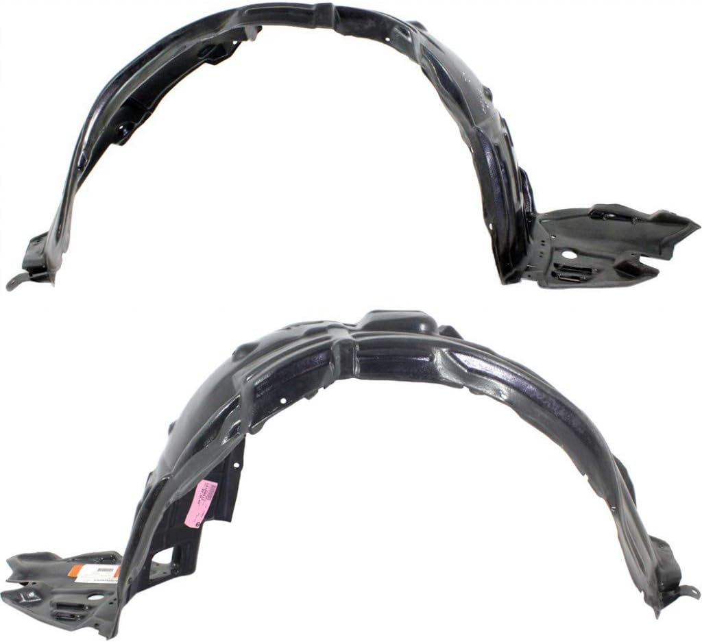 For Lexus GS350 Splash Guard/Fender Liner 2007 Driver and Passenger Side Pair/Set | Front | Base | Replacement For LX1250113 + LX1251113 | 5380630090 + 5380530090