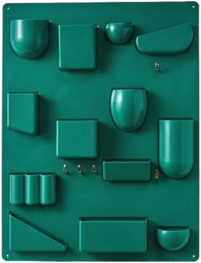 Wall Hanging Storage Shelf, Plastic Wall Mount Organizer, Cute Small Item Wall Storage for Bedrooms, Living Rooms, Offices, Dormitory(Bronze)