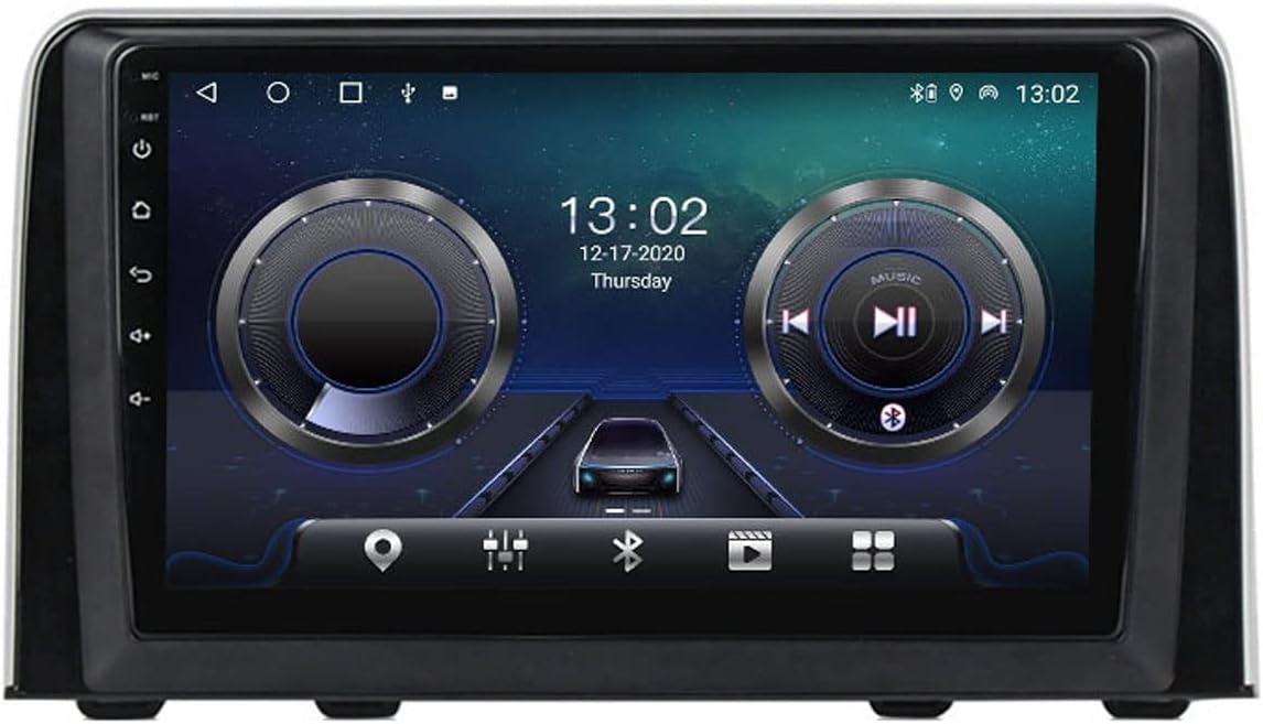 2 Din 9'' Car Stereo Radio with Carplay Android Auto Car Multimedia MP5 Player FM Radio Receiver for Honda CRV 2016-2018 Support Bluetooth/WiFi/Steering Wheel Control/USB