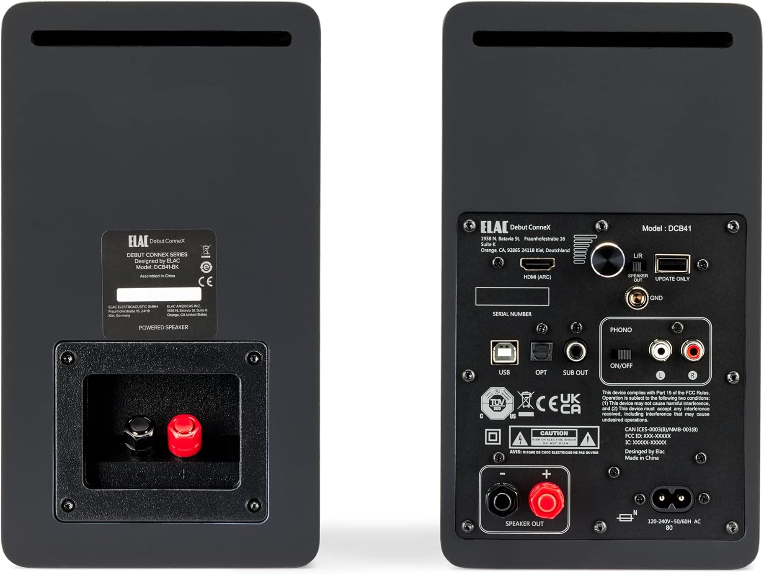 ELAC Debut ConneX Powered Bookshelf Speakers with HDMI ARC (Black)