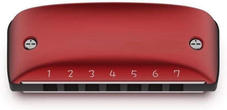 Harmonica 7 Hole Blues Harmonica Standard Minor Tuning Key of C D F G A Bb (Color : Paddy C)