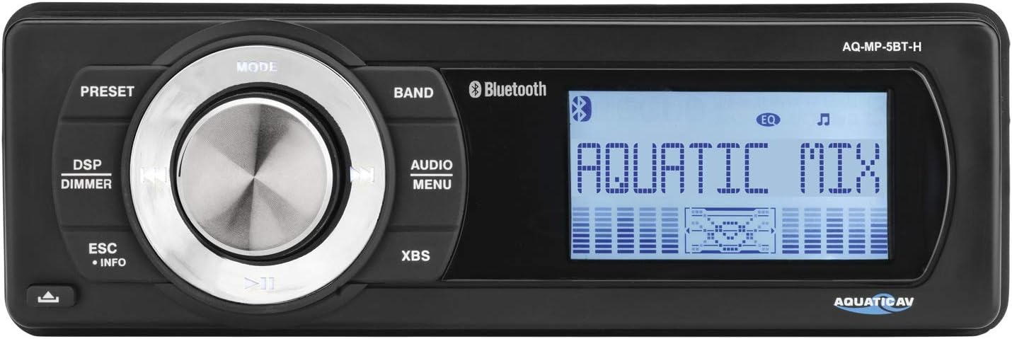 Aquatic AV MP5 Replacement Radio for Harley (1998-2013 Touring Models)
