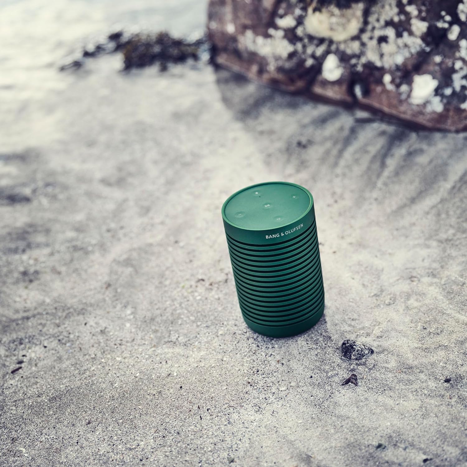Bang & Olufsen Beosound Explore - Wireless Portable Outdoor Bluetooth Speaker, IP 67 Dustproof and Waterproof, Green