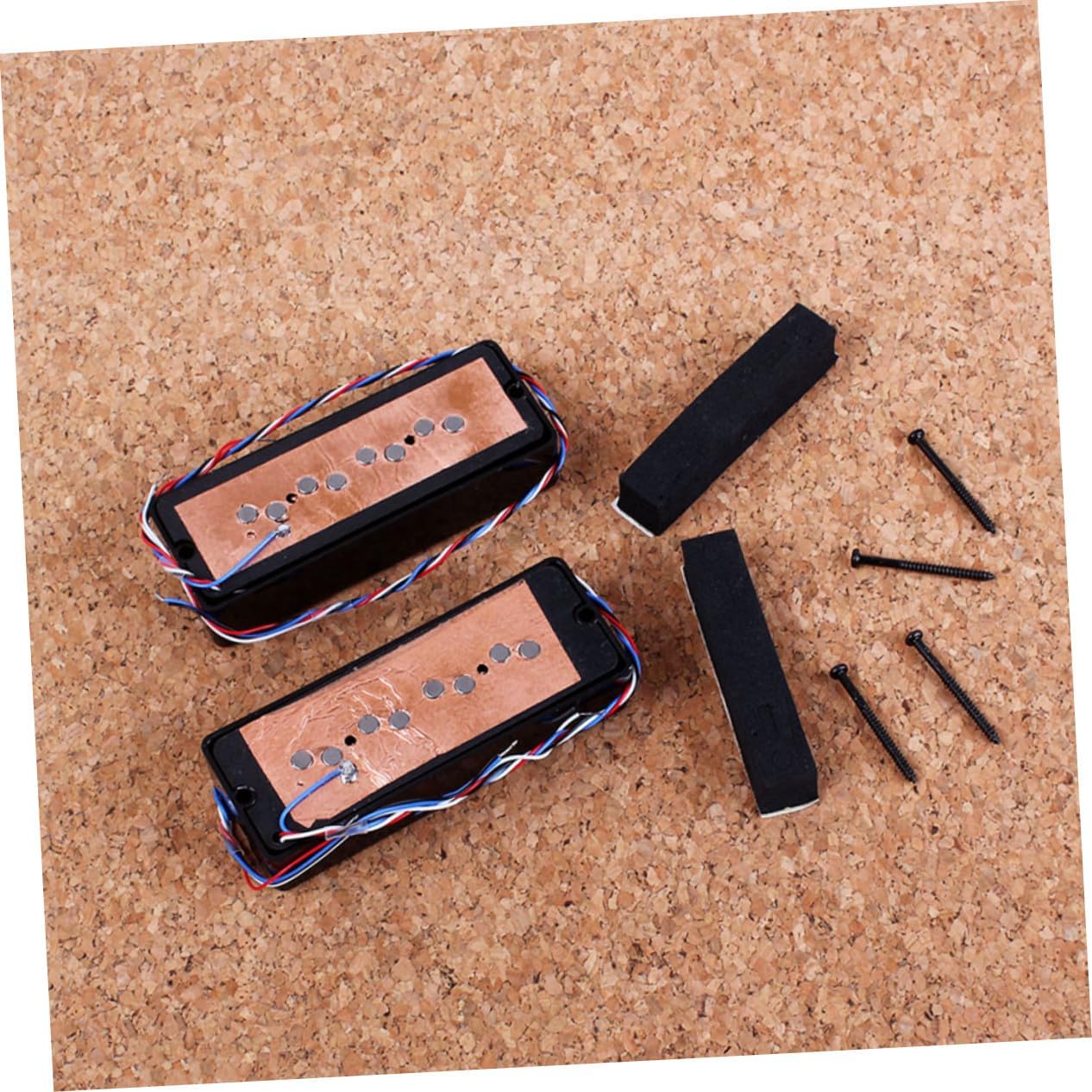 Double Layer Dot Bass Pickup Humbucker Set Professional Electric Bass Accessories Easy to Install DIY Replacement for Electric Guitar Players