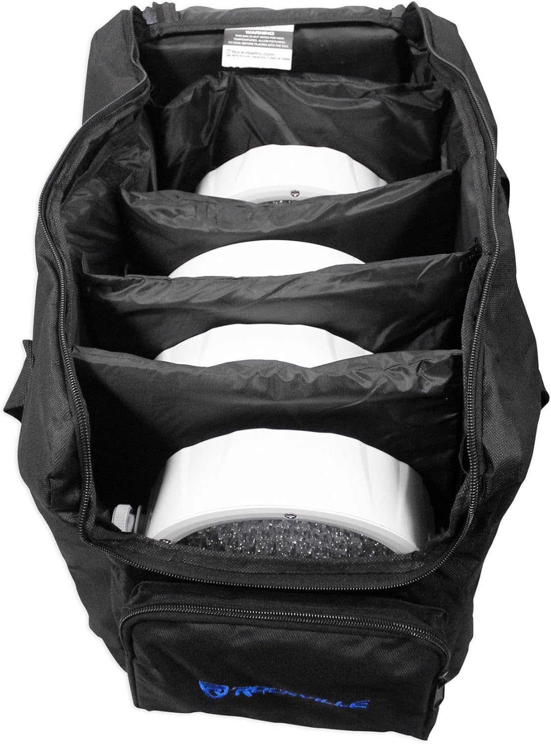 (8) Rockville Battery PAR 61 White Rechargeable RGBWA+UV DMX Lights+Remotes+Bags