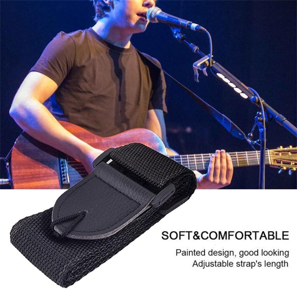 Universal Guitar Strap Adjustable Wear Resistant Anti Slip Stringed Instrument Gear Folk Belt Parts Accessories