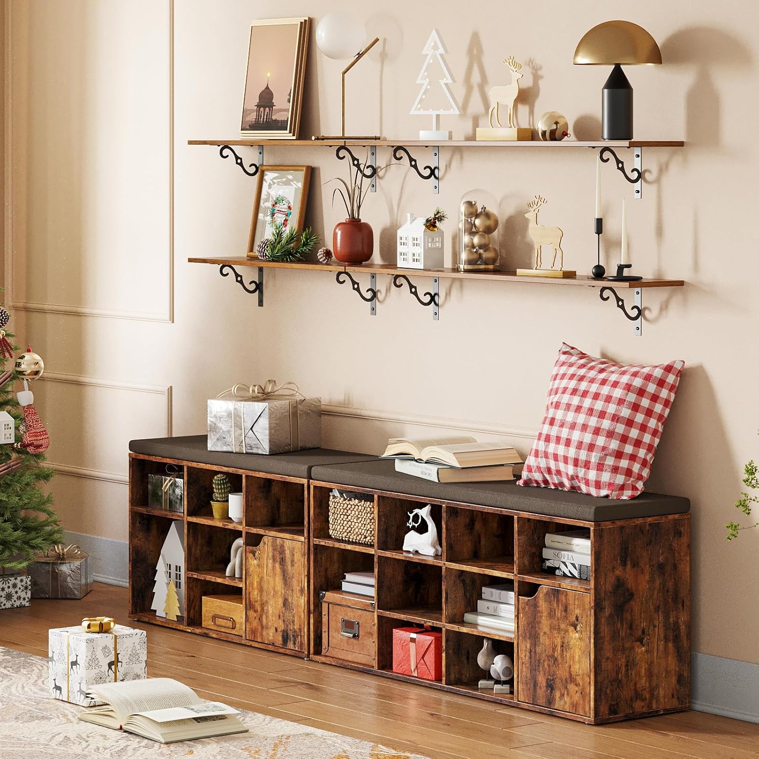 DINZI LVJ Long Wall Shelves, 39.4