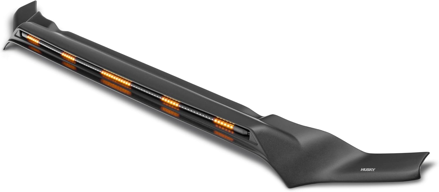 Husky Liners Aeroskin Lightshield PRO | Fits 2022-2026 Chevrolet Silverado 1500 (LT Trail Boss, Custom Trail Boss, ZR2) | Low Profile Deflector/Bug Shield 1 pc.Black | 2820208