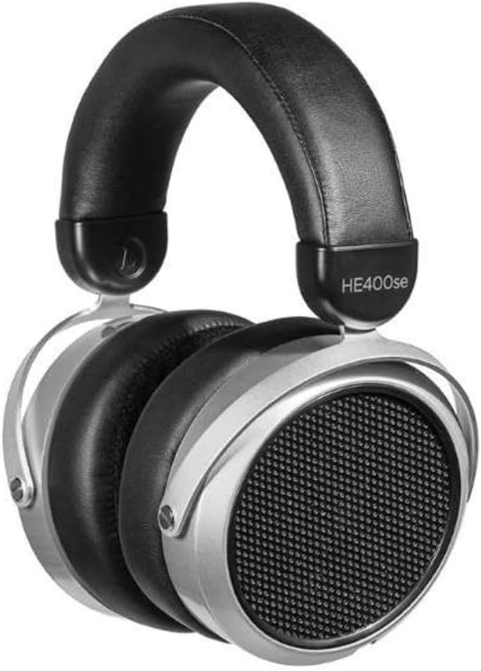 HIFIMAN HE400SE Stealth Magnets Version Over-Ear Open-Back Full-Size Planar Magnetic Wired Headphones for Audiophiles/Studio, Great-Sounding, Stereo, High Sensitivity, Comfortable, Sliver