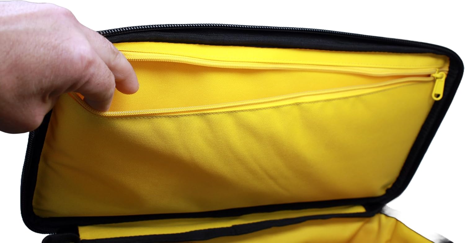 Loudmouth 12 Slot Microphone Case with Foam | Rugged Padded Bag For Wired and Wireless Mics | 16