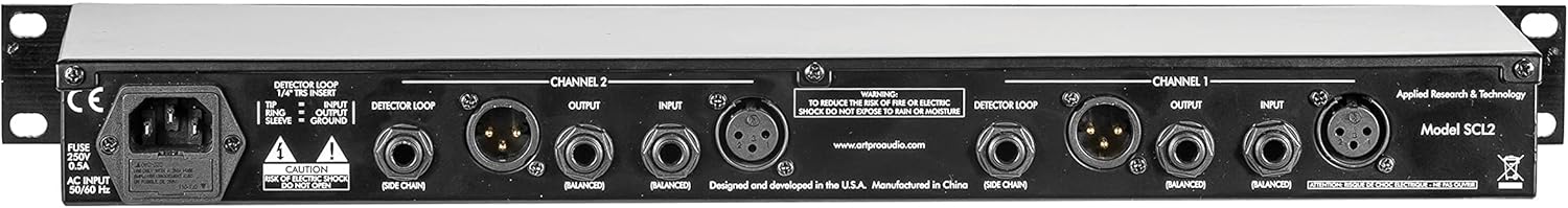 ART SCL2 Dual/Stereo Compressor/Limiter Expander/Gate, Black (SCL-2)