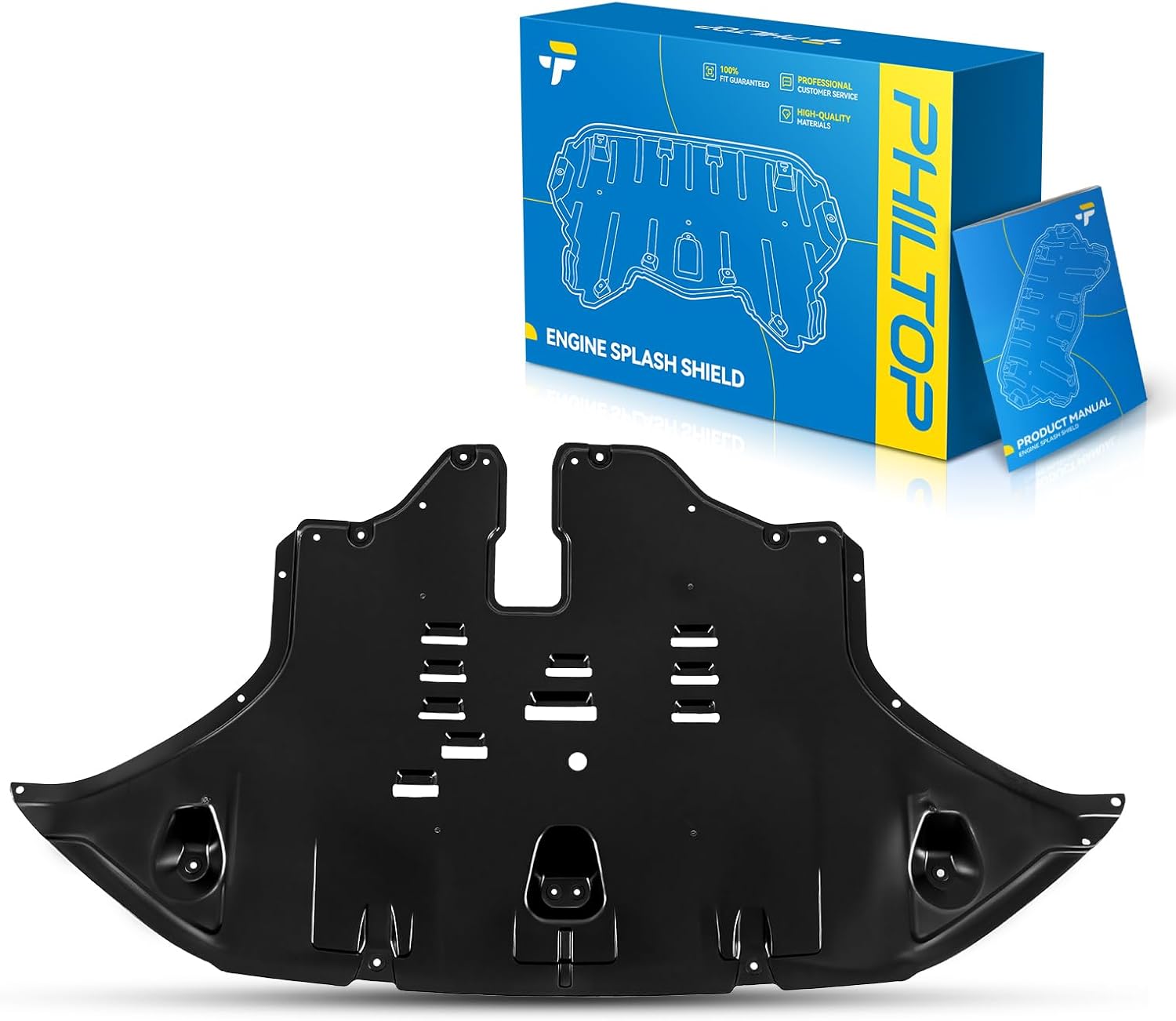 PHILTOP Engine Splash Shield Compatible with 2019-2020 Santa Fe, Engine Case Guards Replace# HY1228196