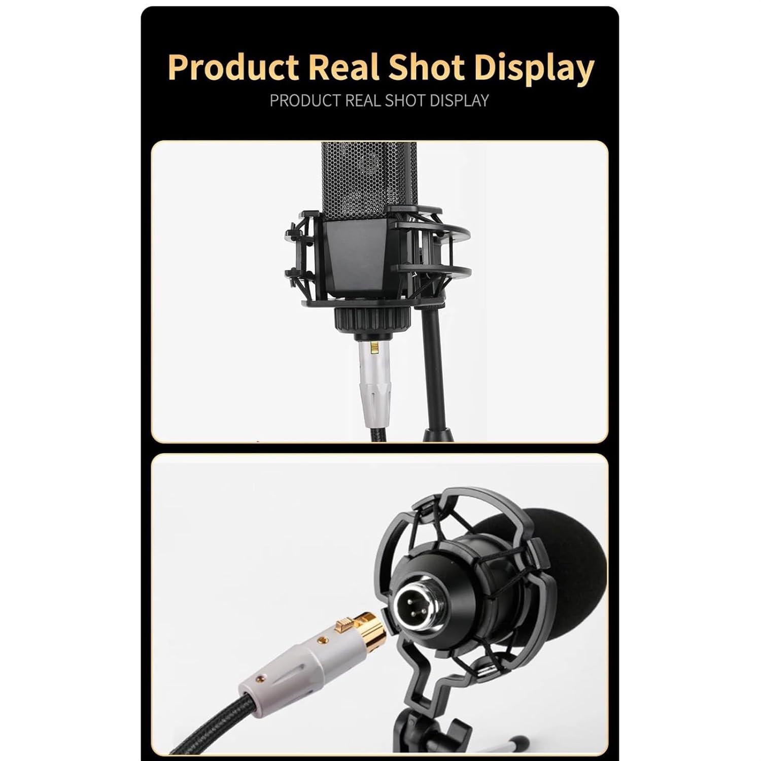 Pro Audio Cable 3.5mm to XLR 3-Pin Female Microphone Cable XLR to AUX Adapter 3.5 for Speaker Guitar Mixer Amplifier Computers(10m)