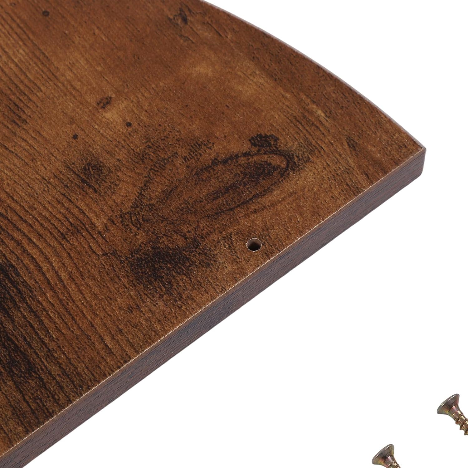 Asixxsix Corner Shelf Wall Mount, 6 Square Board, 5 Arc Board Easy to Clean Corner Shelf Space Maximization Wood Floating Corner Shelves for Bedroom Living Room Bathroom Kitchen