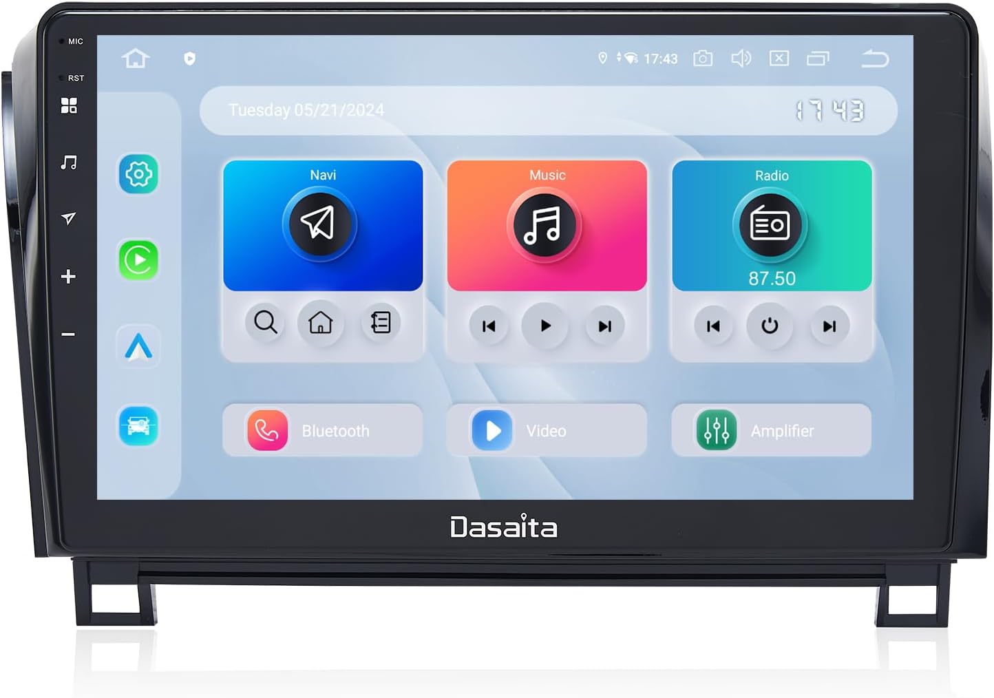 Dasaita Android 13 Car Stereo for Toyota Tundra 2007-2013 with Wireless Carplay & Android Auto, 10.2