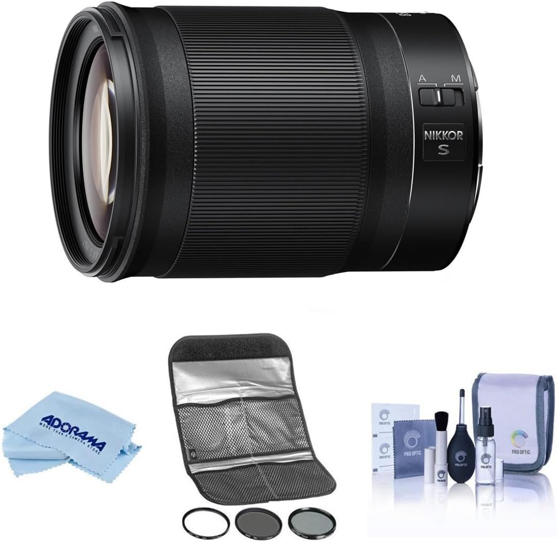 Nikon NIKKOR Z 85mm f/1.8 S Lens for Nikon Z, Bundle with Hoya 67mm Digital Filter Kit II, Cleaning Kit, Cleaning Cloth