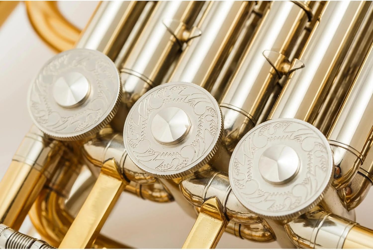 Brass French Horn Gold brass body 4key double professional French horn