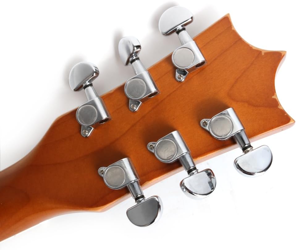 Fojill Light Relic Solid Body Full Size 39 Inch LP Electric Guitar Roasted Canadian Maple Neck Rosewood Fretboard Mahogany Body Stainless Frets