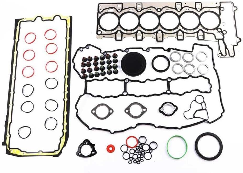 N54 Engine Gasket Seals Kit 11127557265 11117547842 11127565286 Compatible with 335i 135i E60 E90 E92 E89 E71 Models Fits N54B30 3.0 L6 Engine Overhaul