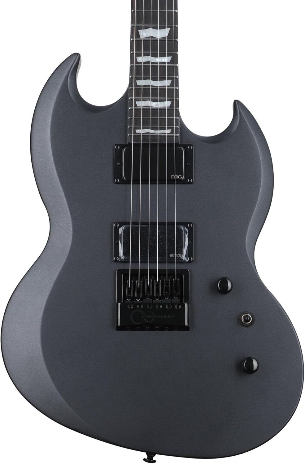 ESP LTD Viper-1000 EverTune Electric Guitar - Charcoal Metallic Satin