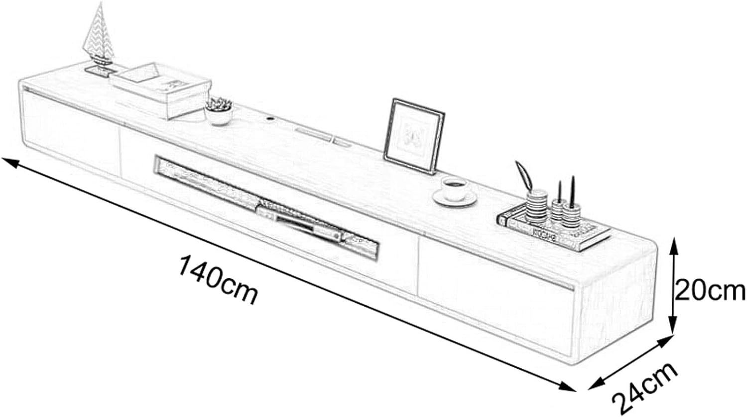 Wall Cabinet TV Shelf TV Stands Wall Mounted TV Cabinet Wall Shelf Floating Shelves TV Storage Shelf Wall Unit Decor TV Media Console TV Box Set top Box Shelf Wall Mount Corner Shelves