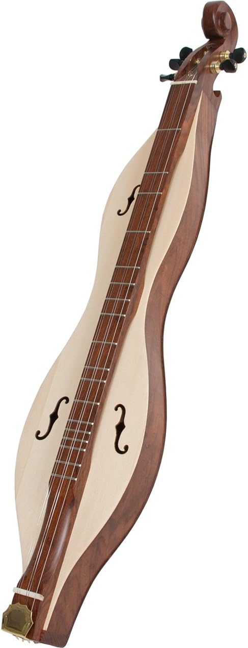 Roosebeck DMCRH5 5-String Cutaway Mountain Dulcimer, Heart Openings and Scrolled Pegbox