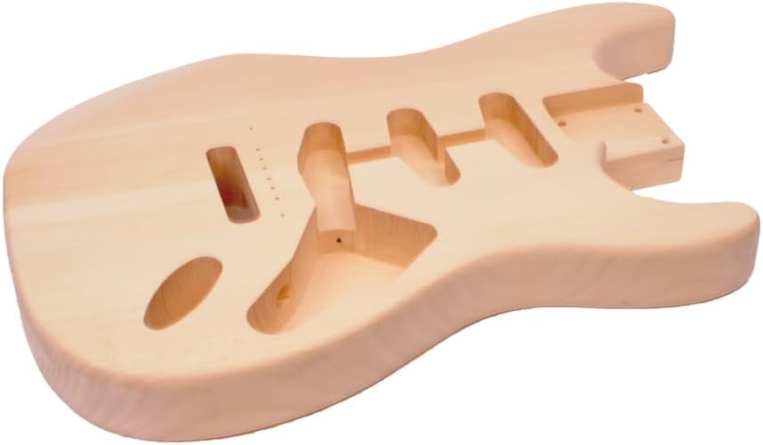 RSW DIY Electric Guitar Kit for Adults – Build Your Own ST-Style Guitar with Basswood Body, Maple Neck & Fingerboard, SSS Pickups, Pre-Wired Electronics, Tremolo Bridge, 25.5'' Scale, Bolt-On