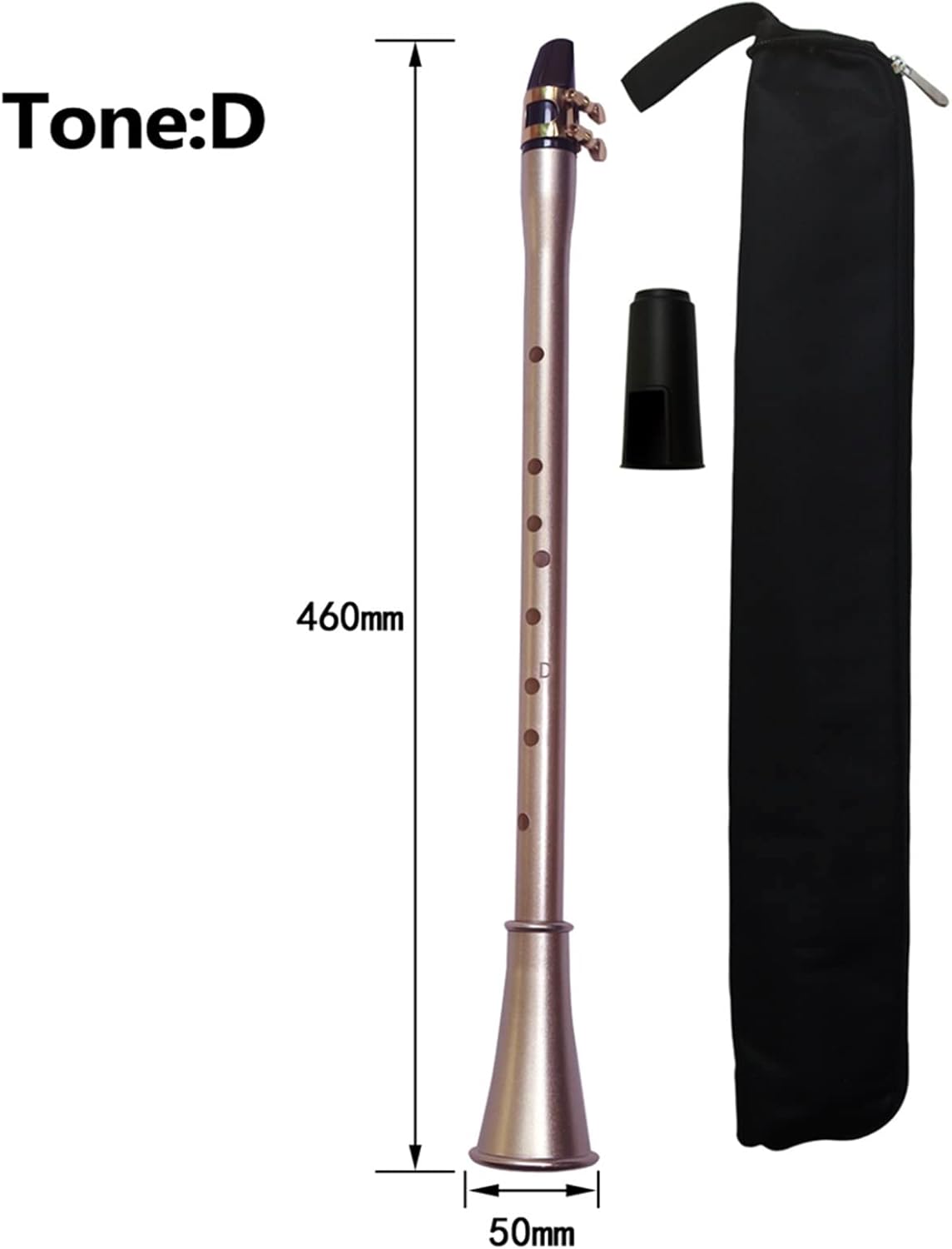 Pocket Saxophone ABS Sax Mini Portable Saxophone Little Saxophone with Carrying Bag Woodwind Instrument Professional Saxophone (Color : D)