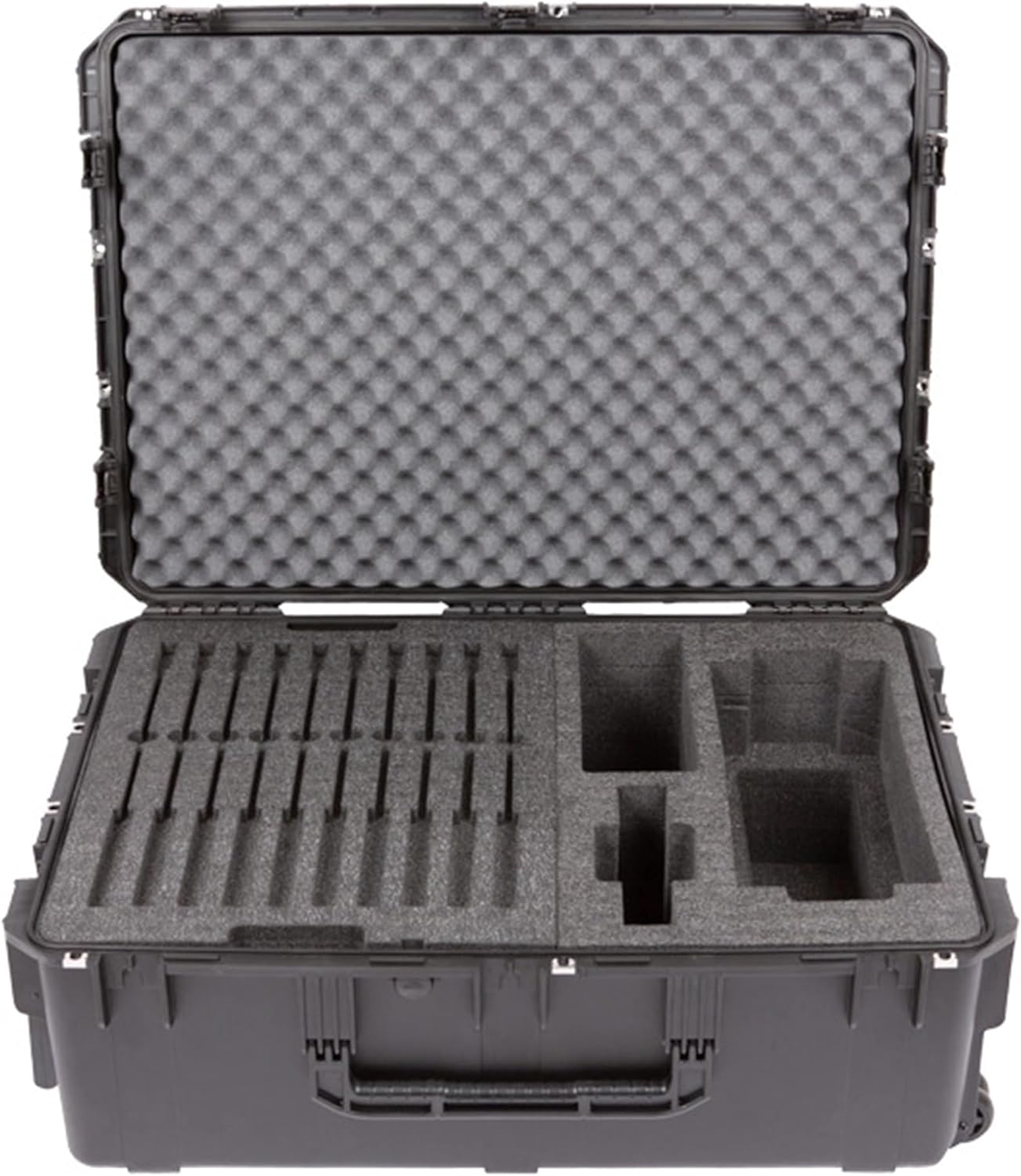 SKB iSeries Shure Microflex Waterproof Case - Military-Grade Protection for Microphones & Accessories, Custom Foam Interior - Secure Portable Storage