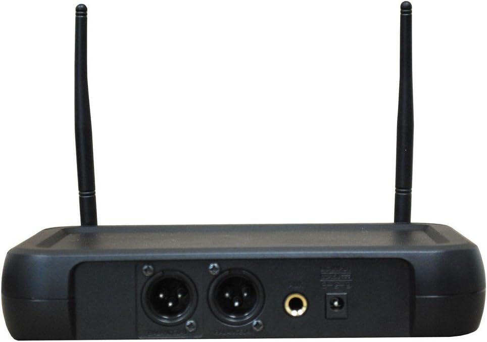 Audio2000s AWM6074 UHF Dual Channel Wireless Microphone System (2 Handheld)
