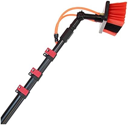 Water Fed Pole Kit for Efficient Window & Solar Cleaning | Telescopic Brush System (3.6M-10.8M / 11.8Ft) | Easy Outdoor Washing Tool for Professionals & Homeowners