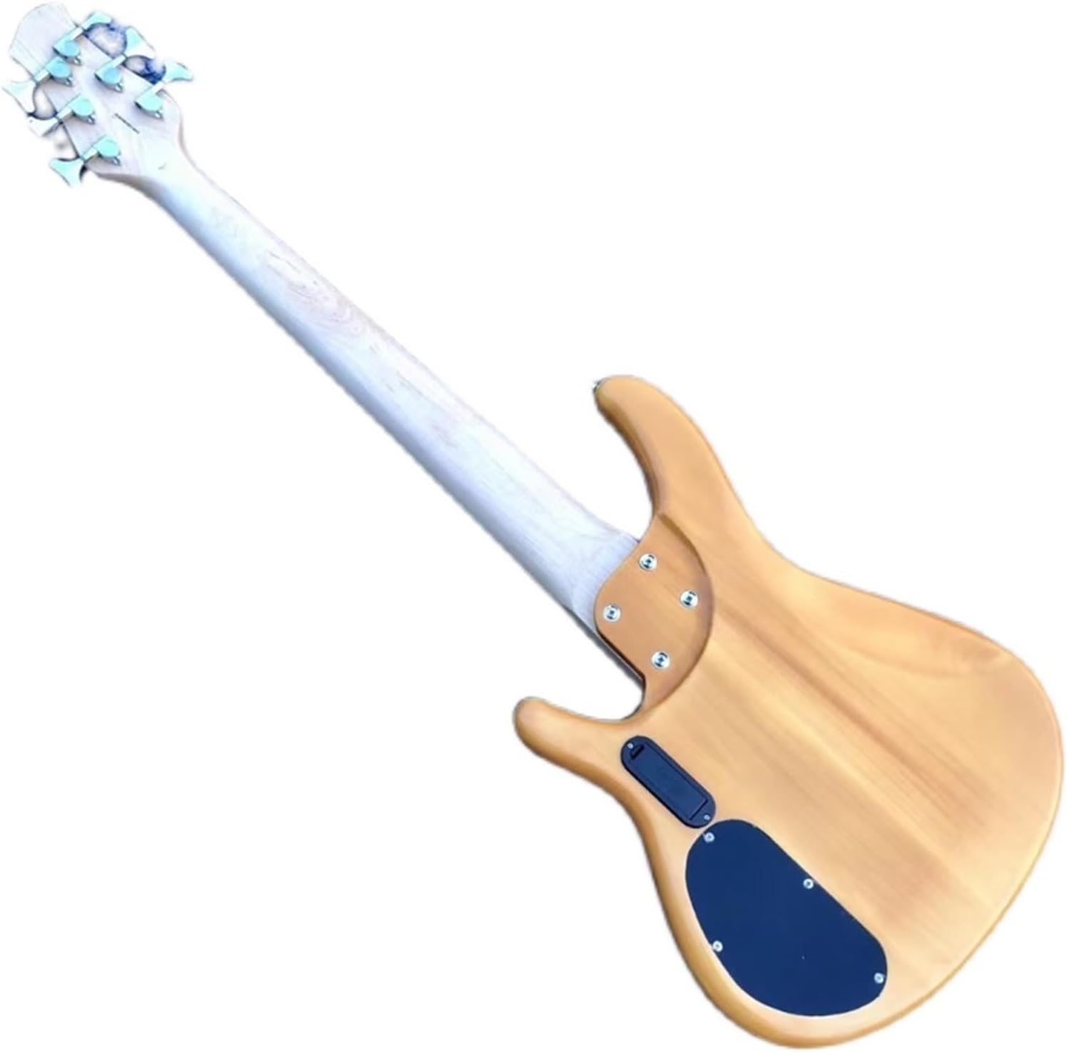 Beginner Electric Guitar Kits Original Wood Color Six-rotor Electric Bass Amplifier Circuit Active Pickup Dedicated For Performance(Black)