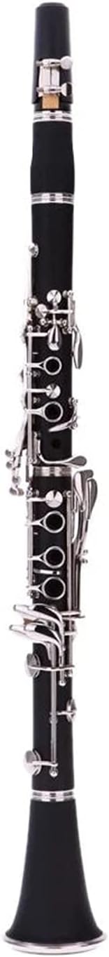 Standard Clarinet Clarinet Bakelite 17 Key Flat Soprano Nickel Plating Exquisite with Cleaning 10 Reeds Woodwind Instruments Beginner Clarinet
