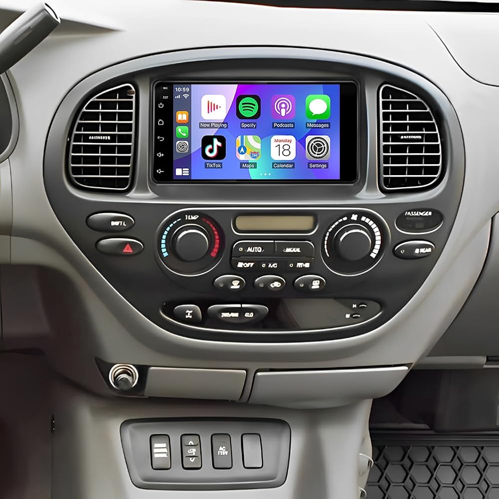 Android 13 Double Din Car Stereo Radio for Toyota Tundra 2003 2004 2005 2006 with JBL,7 inch Touchscreen Car Stereo with CarPlay & Android Auto,GPS Bluetooth WiFi FM Mirrorlink Backup Camera SWC,2+32G