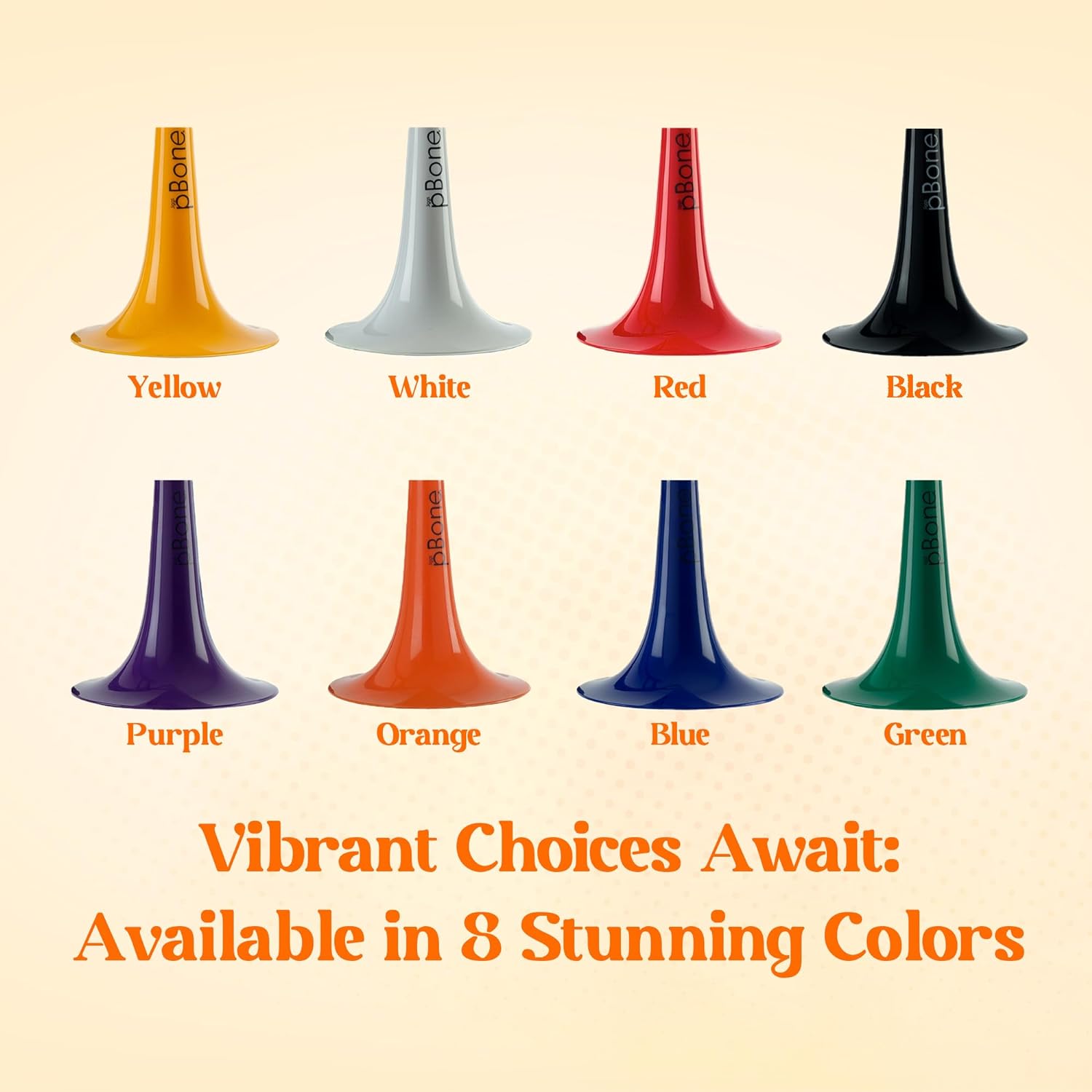 pBone Bb Plastic Trombone - Lightweight pInstruments Design with Ergonomic Grip - Includes Mouthpieces & Carrying Bag - Authentic Bb Sound for Students & Beginners - Durable ABS - Black