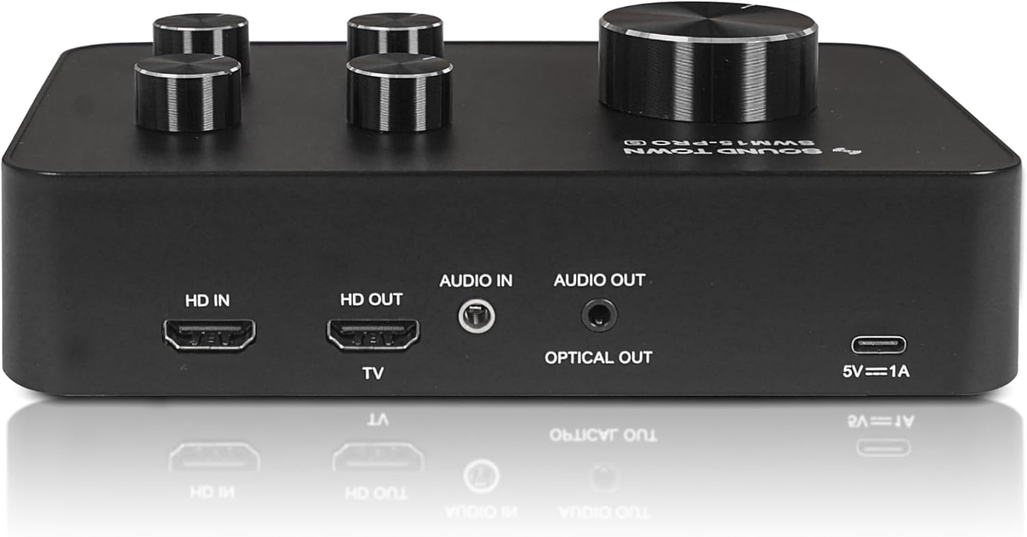 Sound Town 16 Channels Wireless Microphone Karaoke Mixer System, Supports HD ARC, Optical (Toslink), Smart TV, Media Box, PC, Bluetooth, Soundbar, Receiver, AUX (SWM15-PROS)